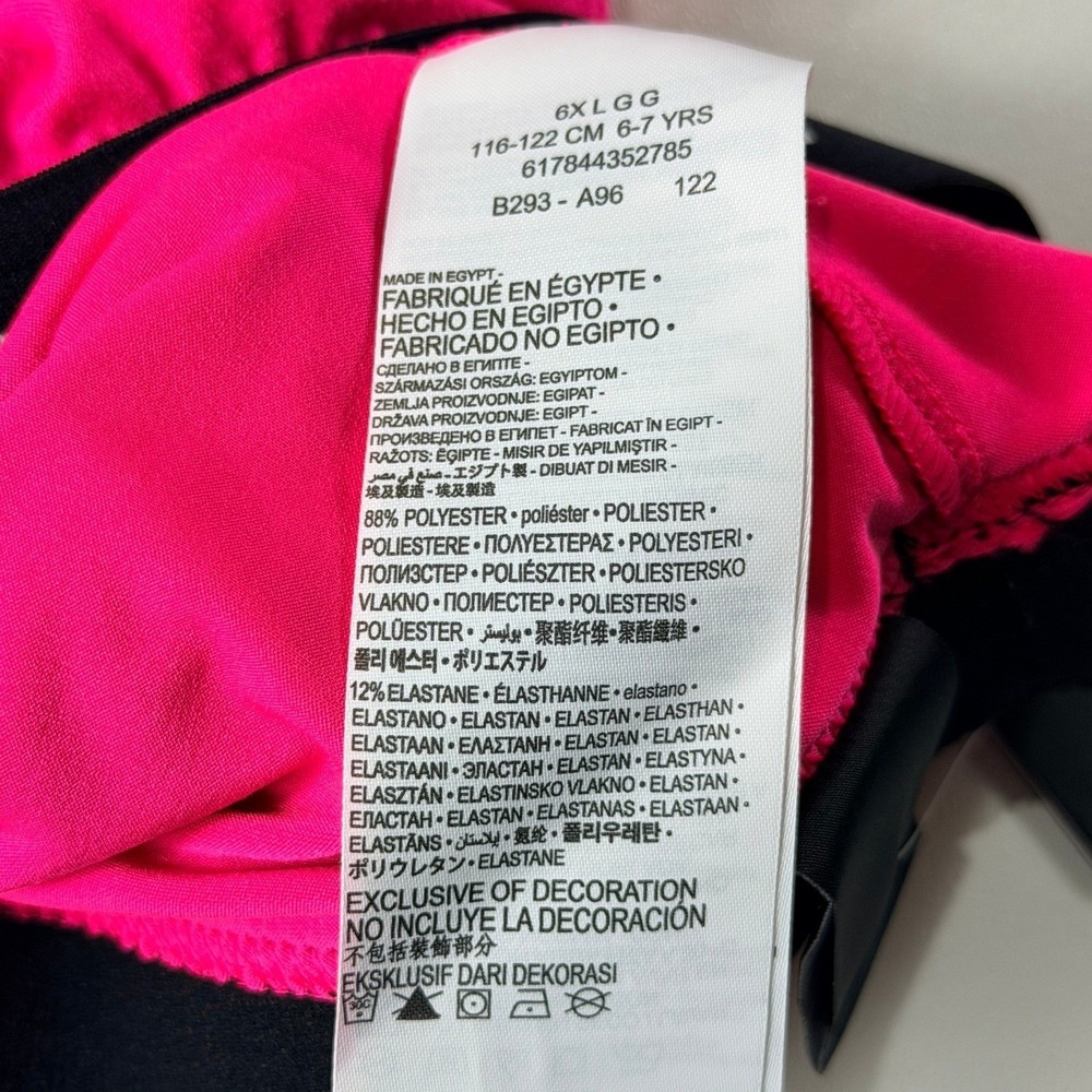 Nike Dri-FIT Leggings Girls 6X Hyper Pink Swoosh Logo Activewear NWT - Picture 11 of 11